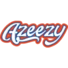 stylized text of azeezy logo