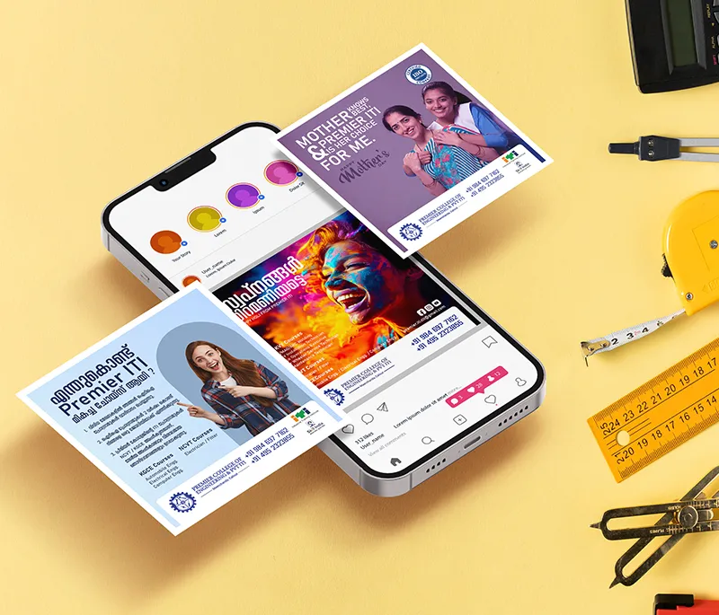 showing some social media posts of Premier ITI